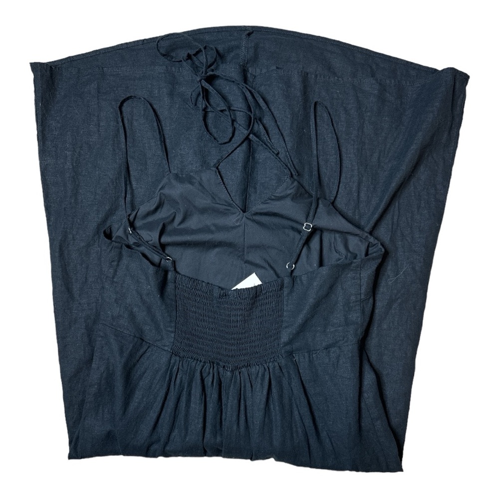 UNIVERSAL THREAD BLACK LINEN BLEND SLEEVELESS MID… - image 7